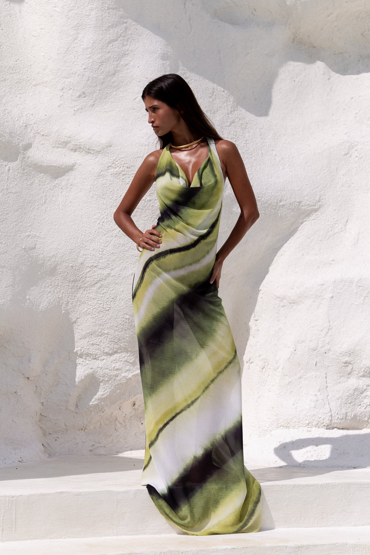 Misha Neck Maxi Dress