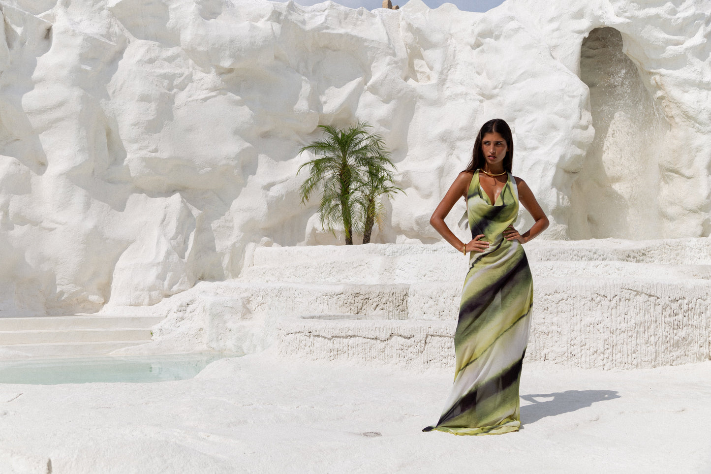 Misha Neck Maxi Dress