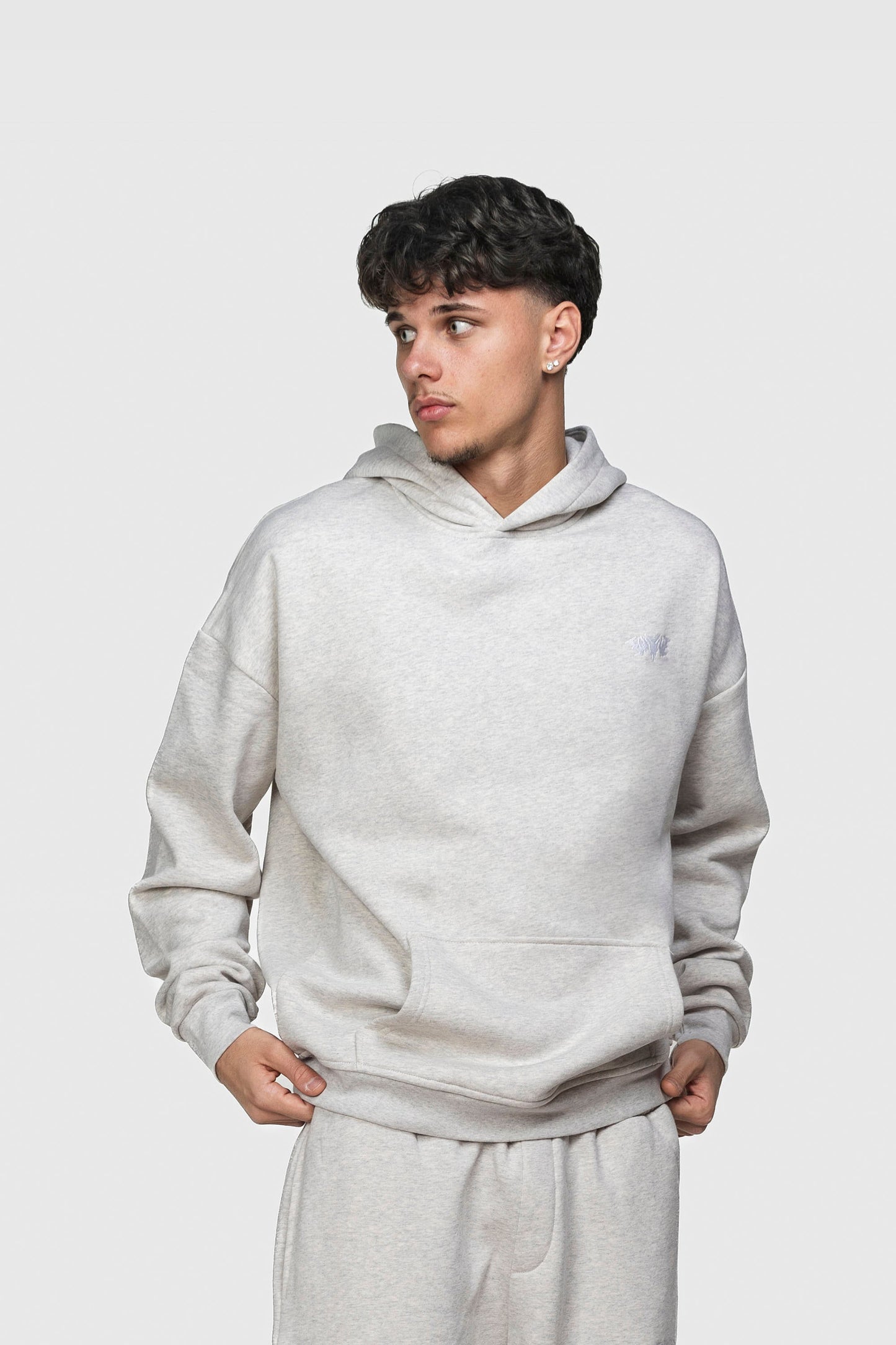 BASIC HOODIE LIGHT GREY