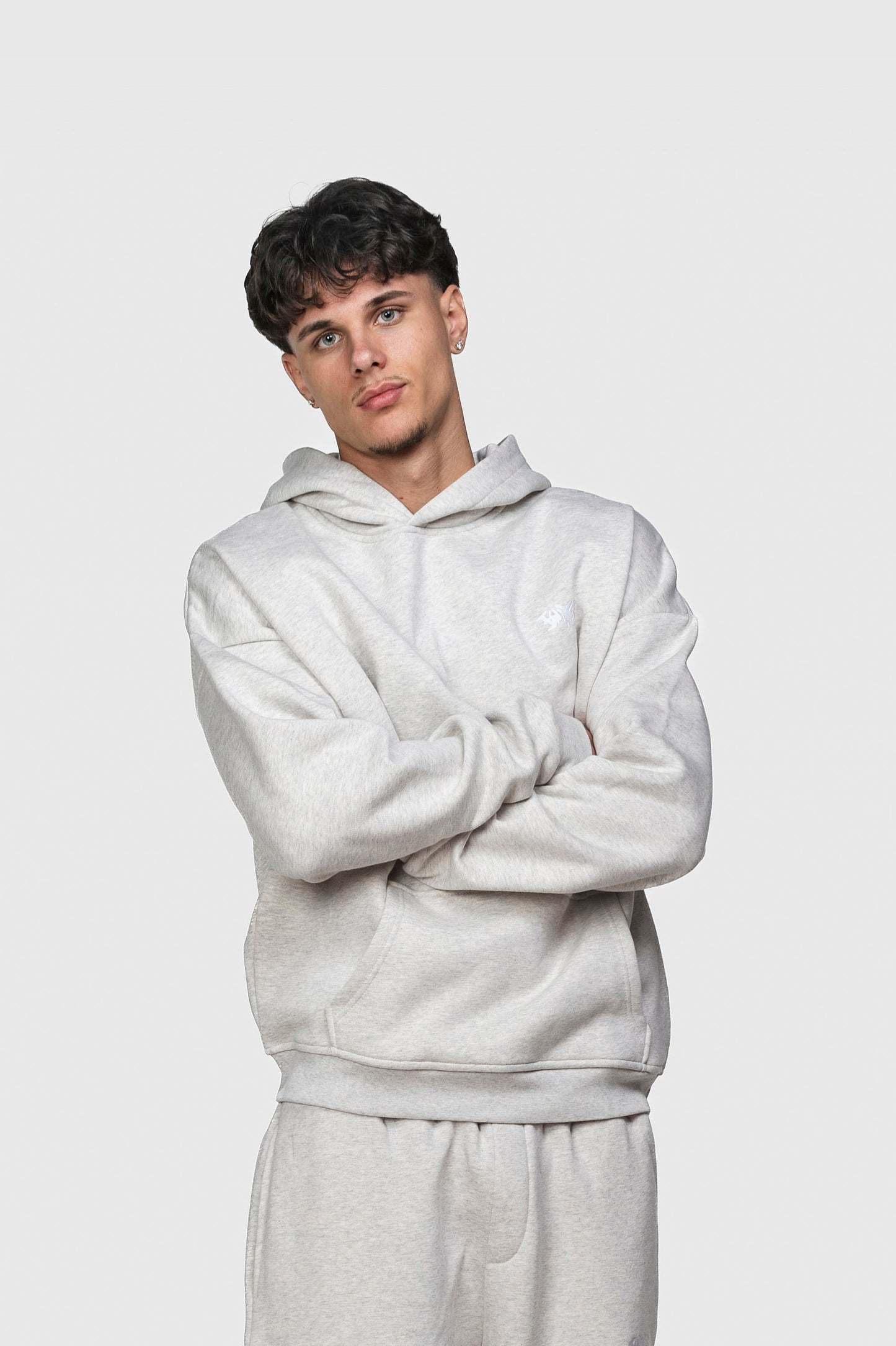 BASIC HOODIE LIGHT GREY