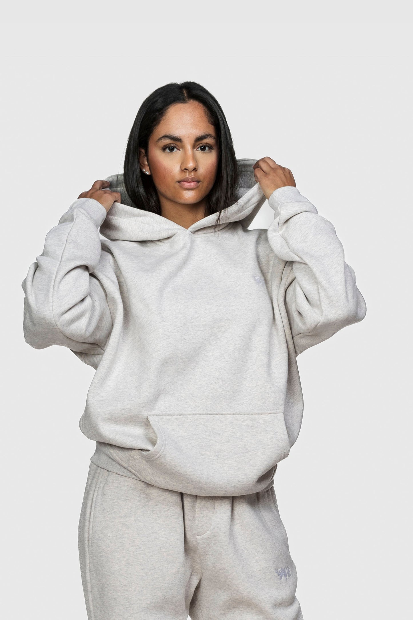 BASIC HOODIE LIGHT GREY