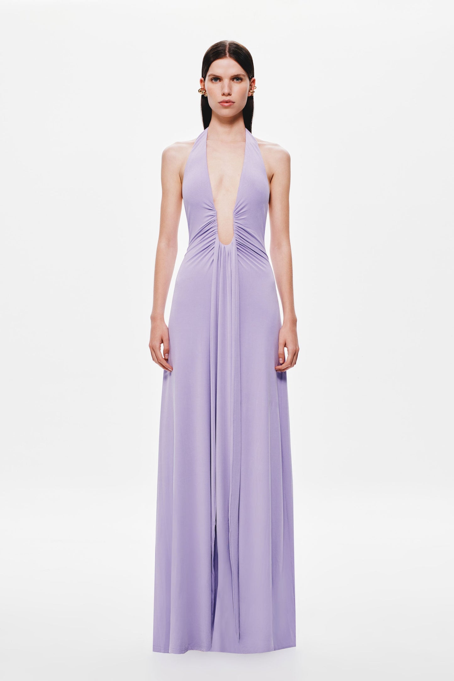 JENNIFER CUPRO MAXI DRESS