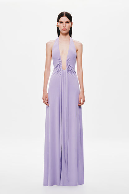 JENNIFER CUPRO MAXI DRESS