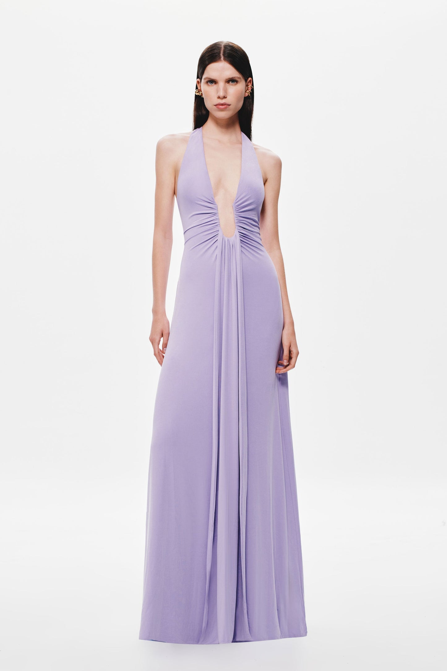 JENNIFER CUPRO MAXI DRESS