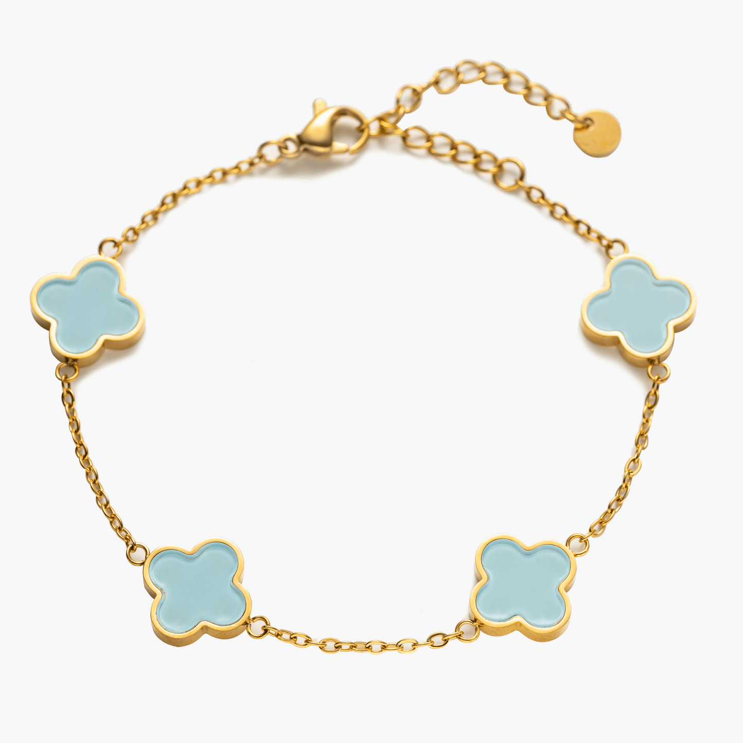 Baby Blue Clover Bracelet