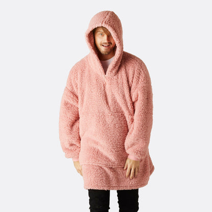 Roze Sherpa HappyHoodie Unisex